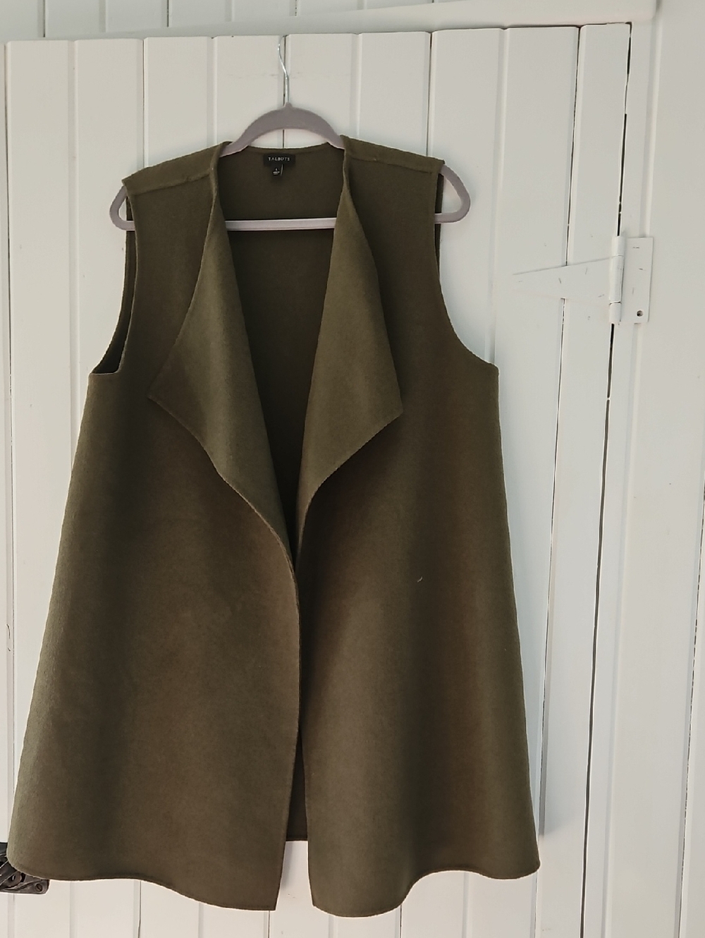 Talbots Olive Green Knit Cardigan